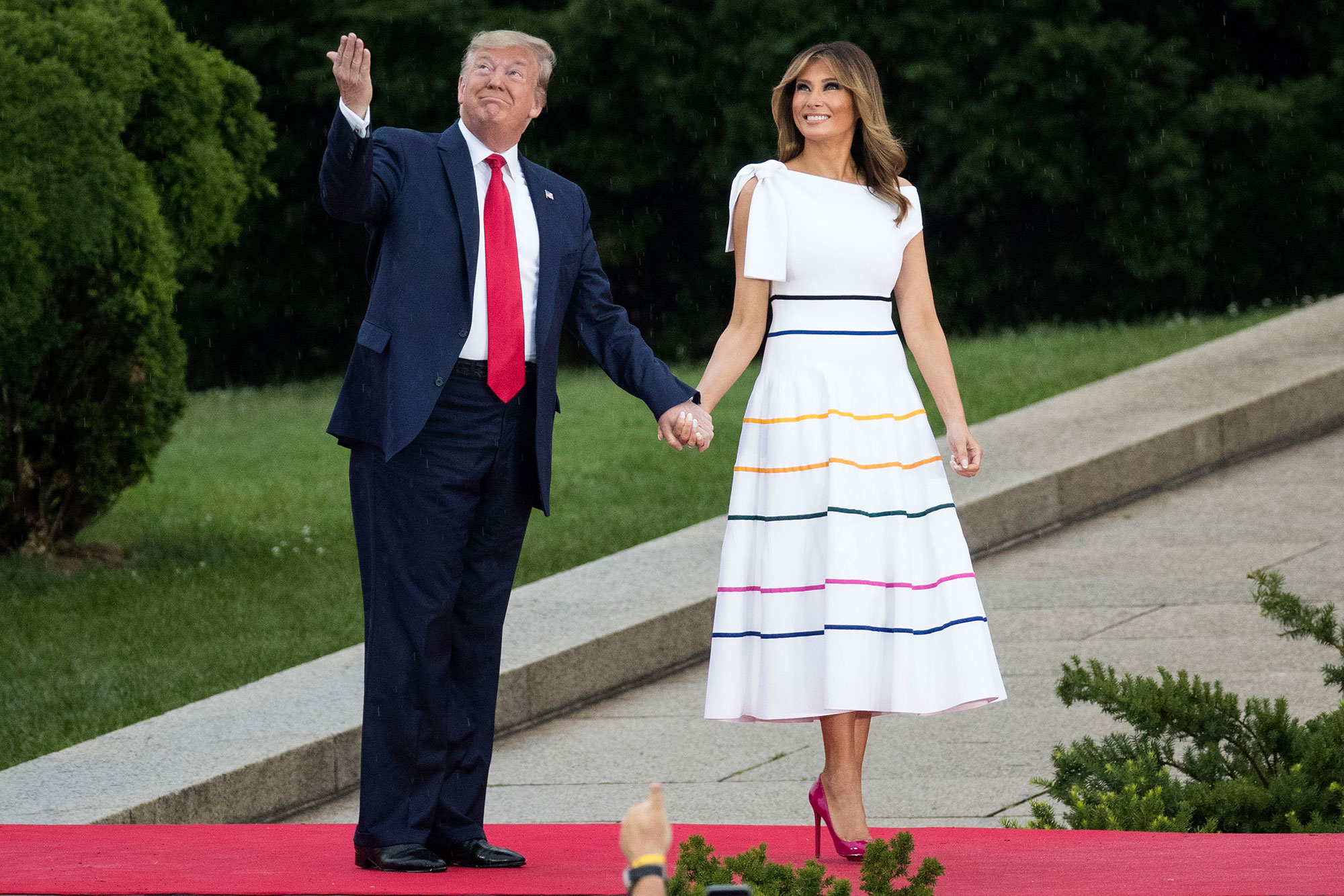 Melania wet dress best sale