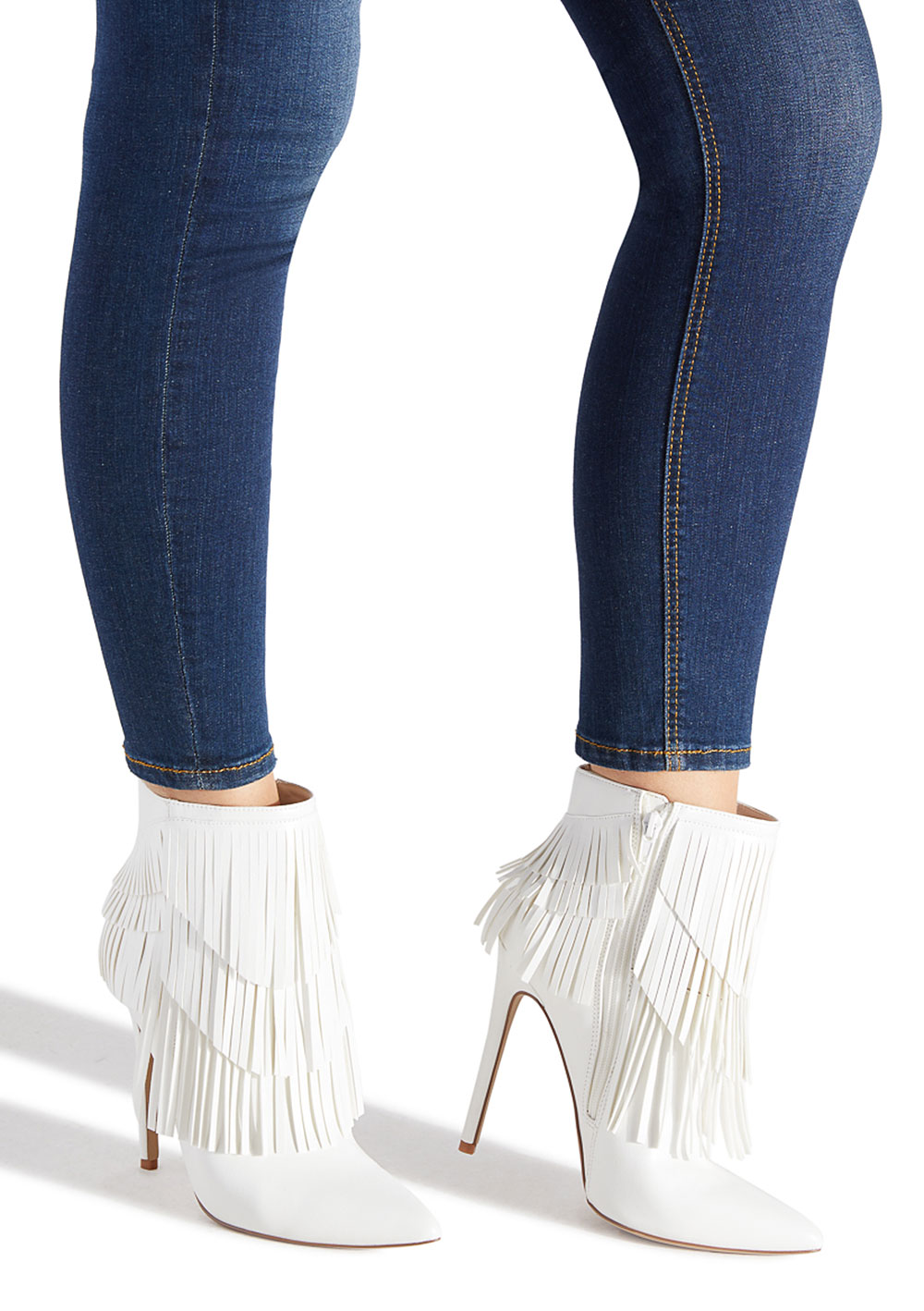 Shoedazzle store fringe boots