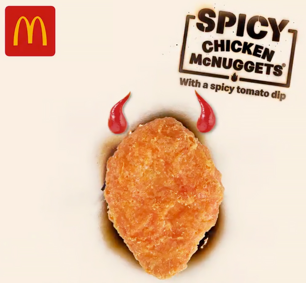 spicy nuggets mcdonalds back