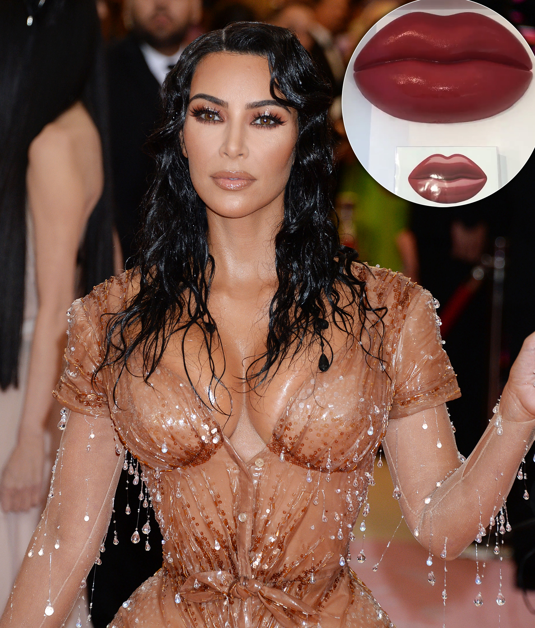 Stars Are Loving Kim Kardashian s Edible Lips for Perfume Launch