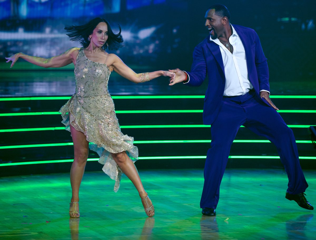 Cheryl Burke and her football vet partner Ray Lewis, 44, are