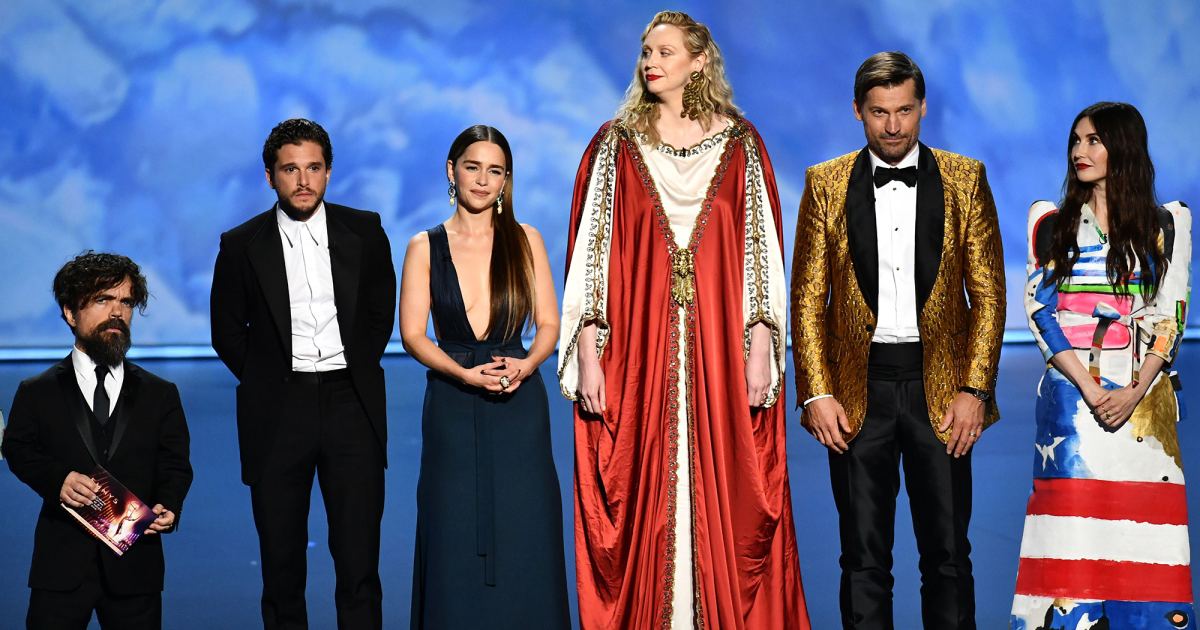 Game of Thrones' cast says goodbye on 2019 Emmy Awards purple carpet -  National