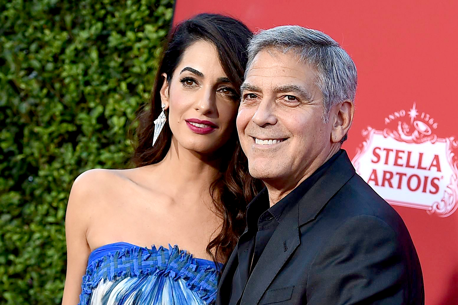 George and Amal Clooney Tease 10-Year Anniversary Trip at Albie Awards