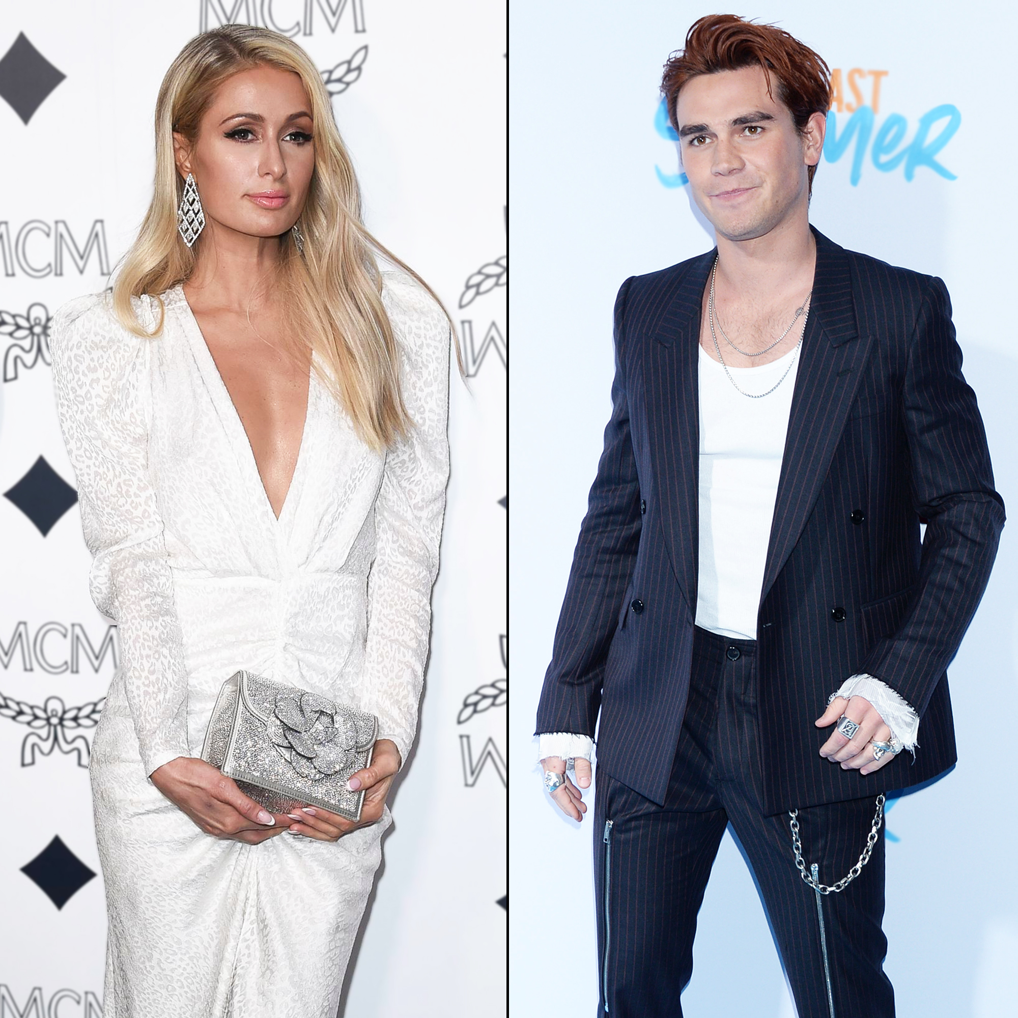 Paris Hilton Spotted Flirting With Kj Apa At House Party