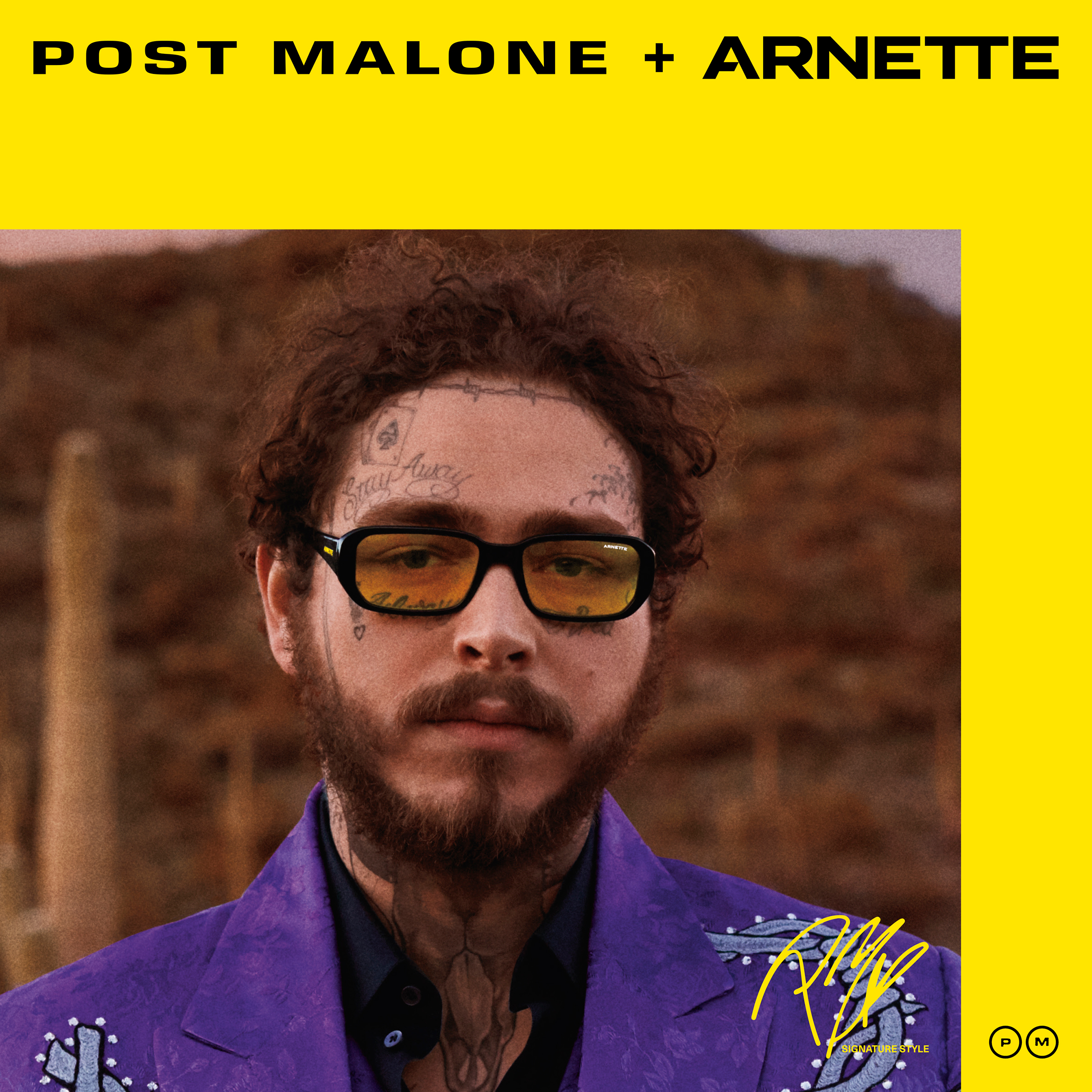 Post malone shop yellow sunglasses