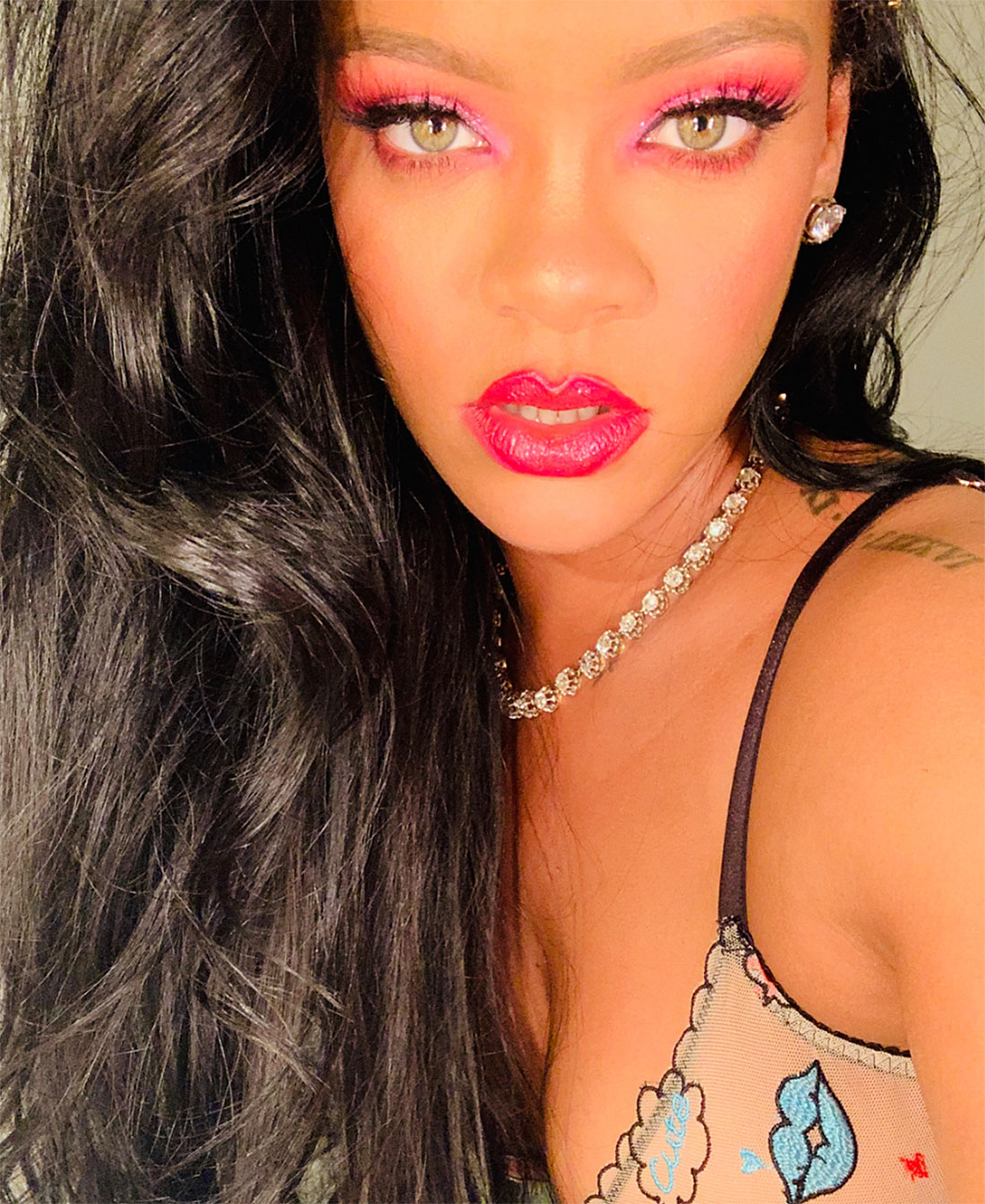 Rihanna Used Fenty Lipstick In New Ways at Savage x Fenty Spring 2019