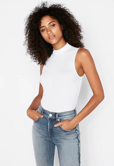 This Express Mock Neck Bodysuit Is Perfect for Fall Layering | Us Weekly