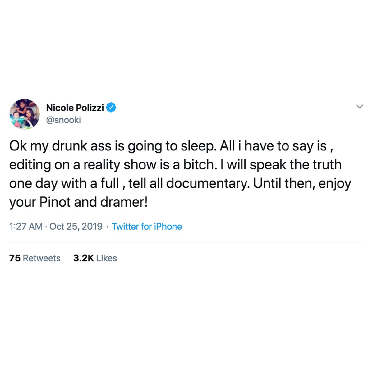 Nicole 'Snooki' Polizzi drunk-tweets through 'Jersey Shore' meltdown
