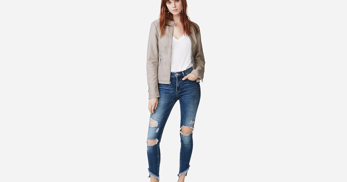 This Express Vegan Leather Jacket Is Under-$50 for a Limited Time! | Us ...