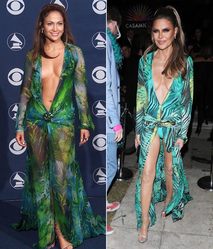 Jennifer Lopez On Lisa Rinna’s Versace Inspired Halloween Costume