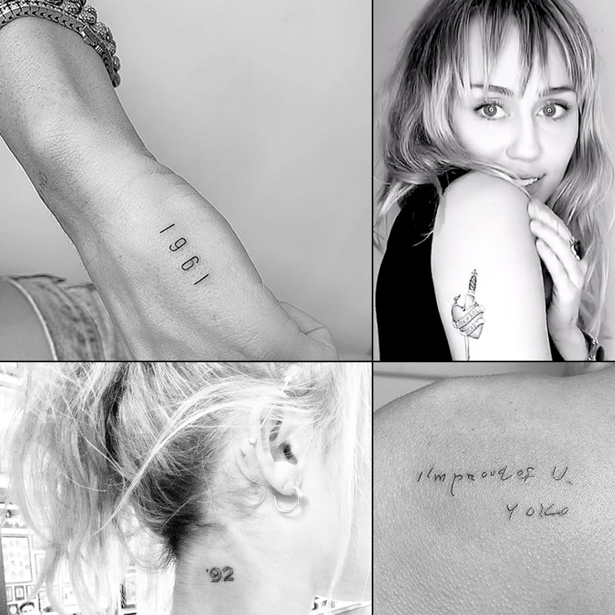 Bring out the tissues Miley Cyrus new tattoo is just too emotional   Hindustan Times