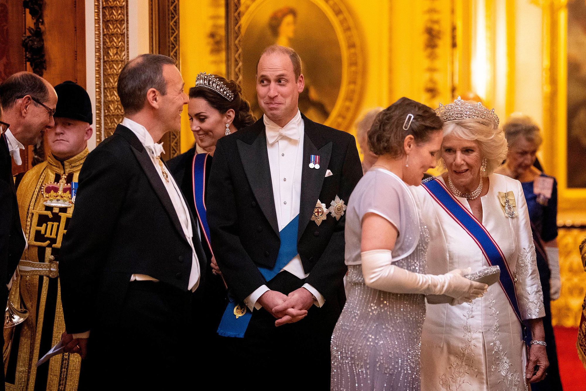 Prince William Duchess Kate Look Regal At Diplomatic Reception