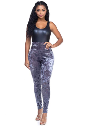 These Amazon High-Waist Velvet Leggings Are So Luxurious-Feeling | Us ...