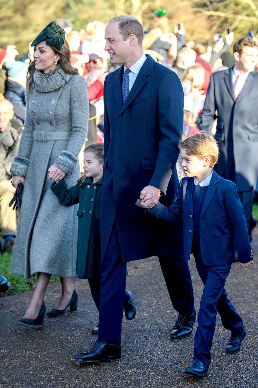 William Kate George Charlotte Christmas Day