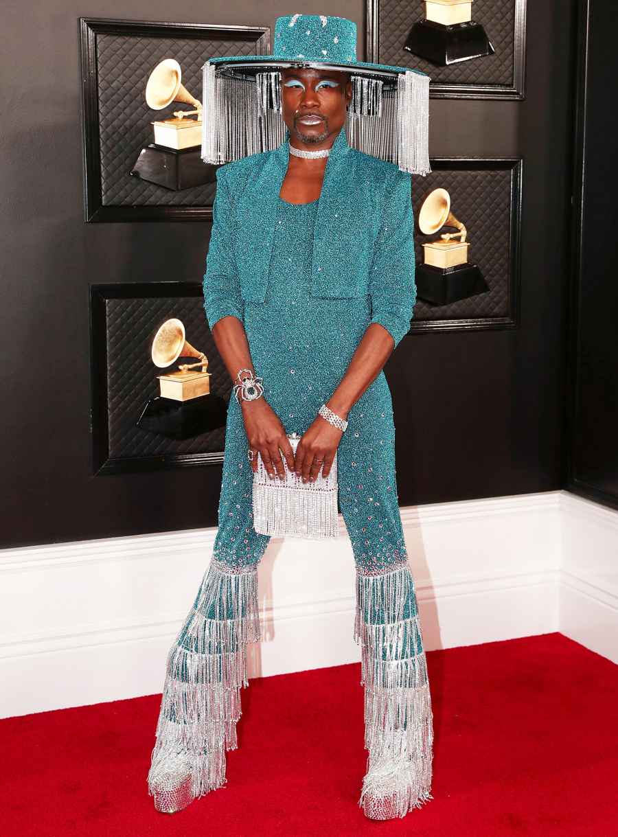 Billy Porter Steals the Red Carpet in a Fringe Hat That Opens and Closes at Grammys 2020