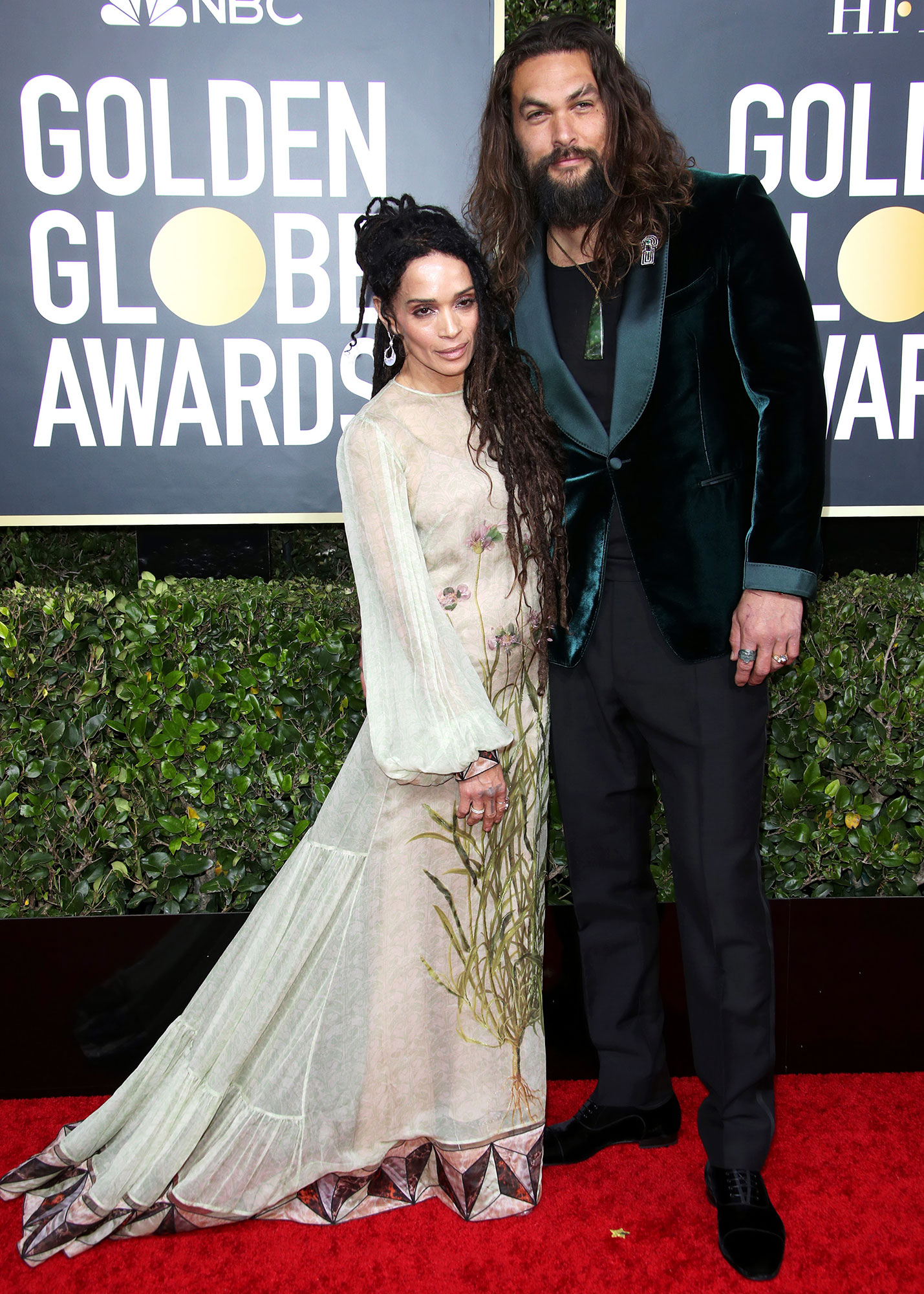 Golden Globes 2020 Jason Momoa, Lisa Couple Up on Red Carpet