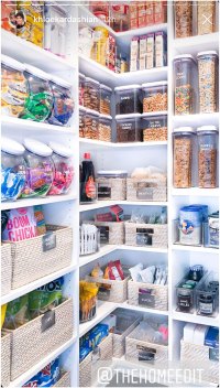 Khloe Kardashian Shows Off Organized Pantry Calls It Her Happy