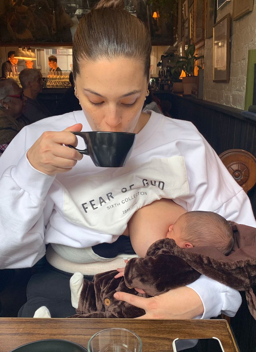 Ashley Graham's Sweetest Breast-Feeding Shots With Son Isaac: Nursing