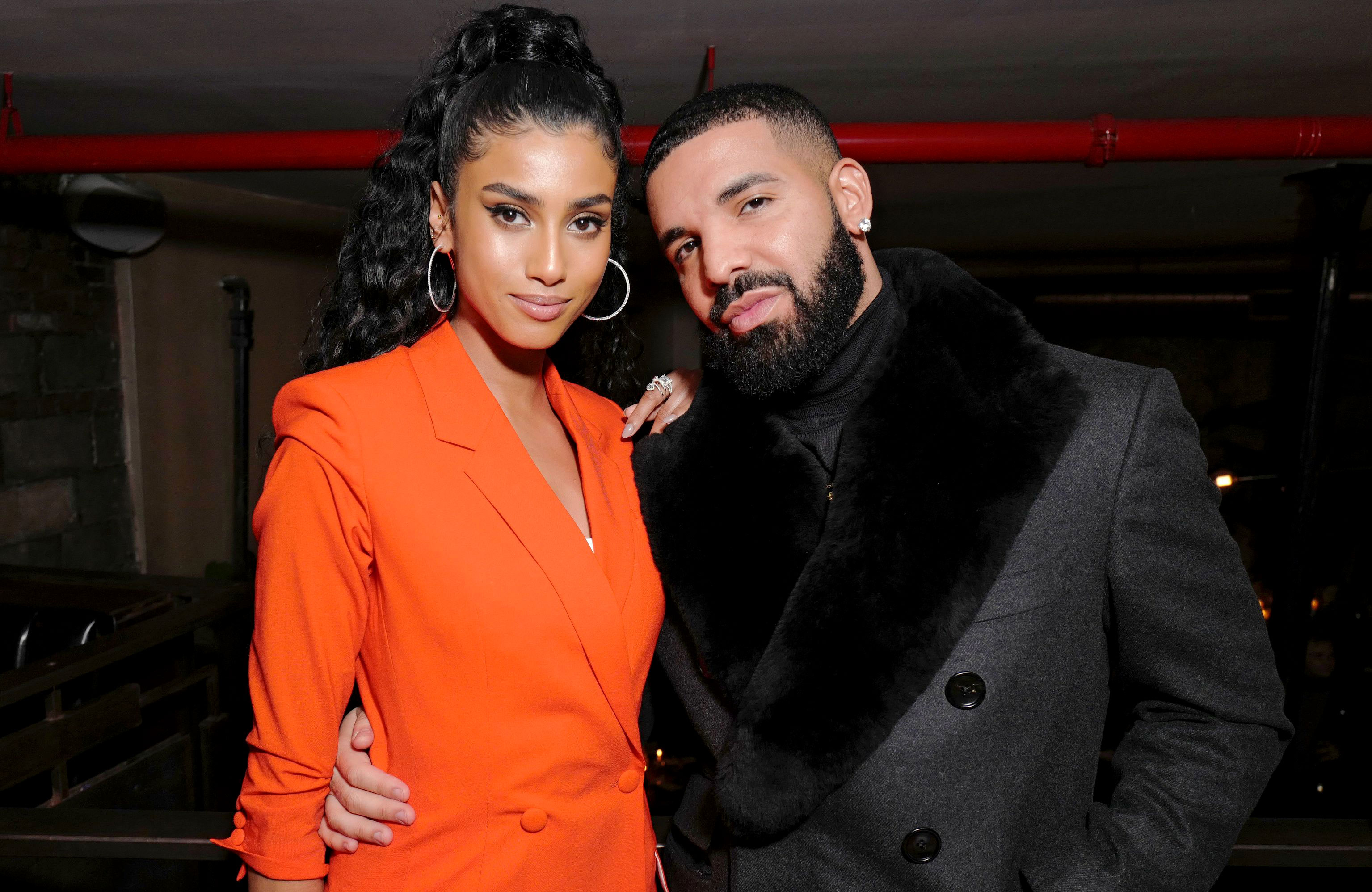 Drake and Imaan Hammam Look So Cute Together at NYFW Dinner