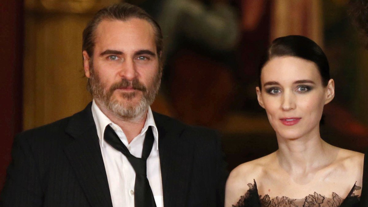 Joaquin Phoenix and Rooney Mara Looked 'Protective and Loving' at Jane Fonda's Firedrill Friday
