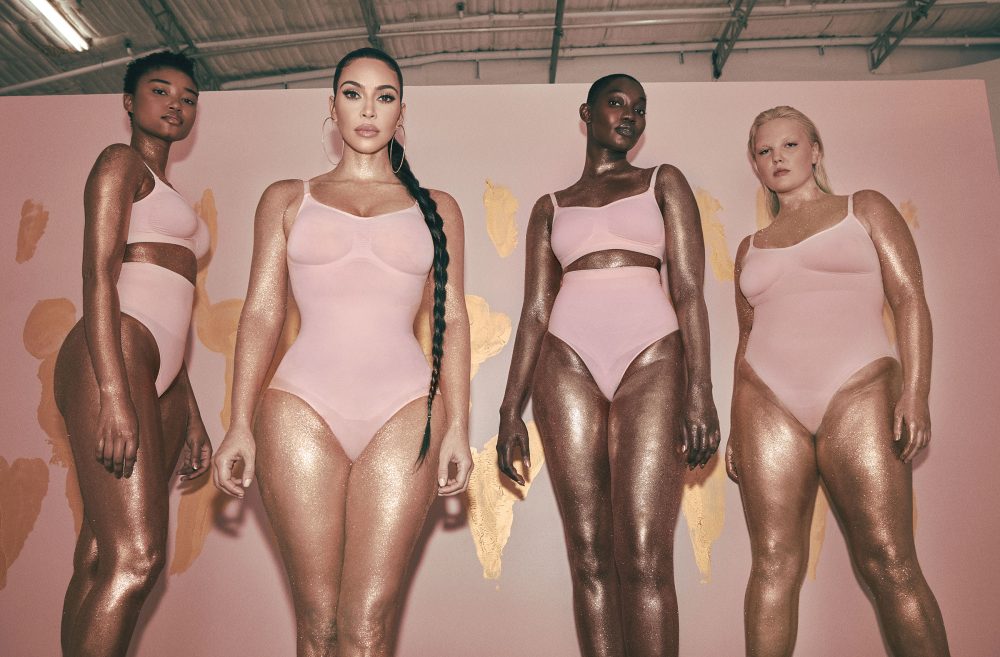 Kim Kardashian Models Her Comfy New Skims Clothing That Just