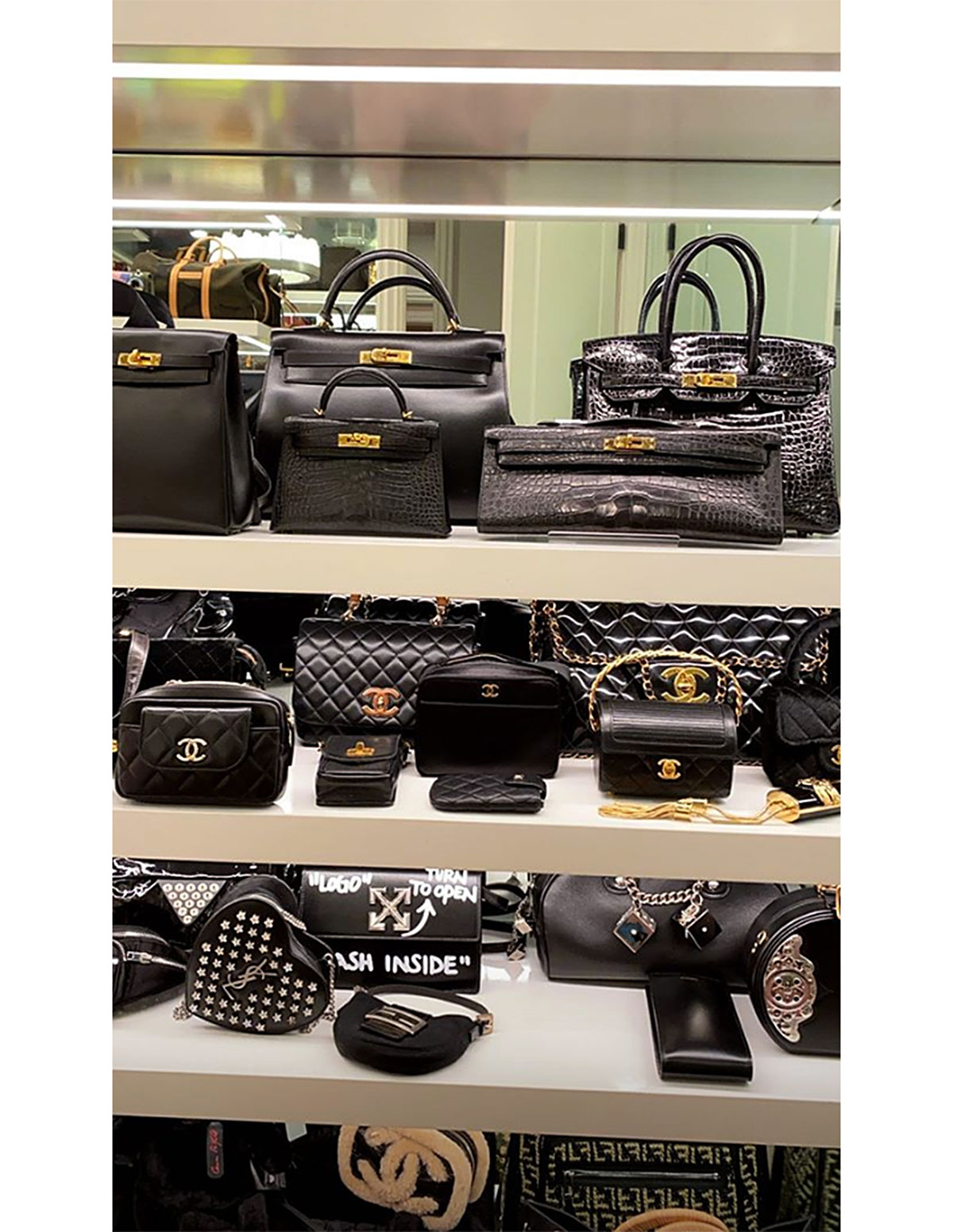 Photos and Videos of Kylie Jenner's Huge Purse Closet - Kylie