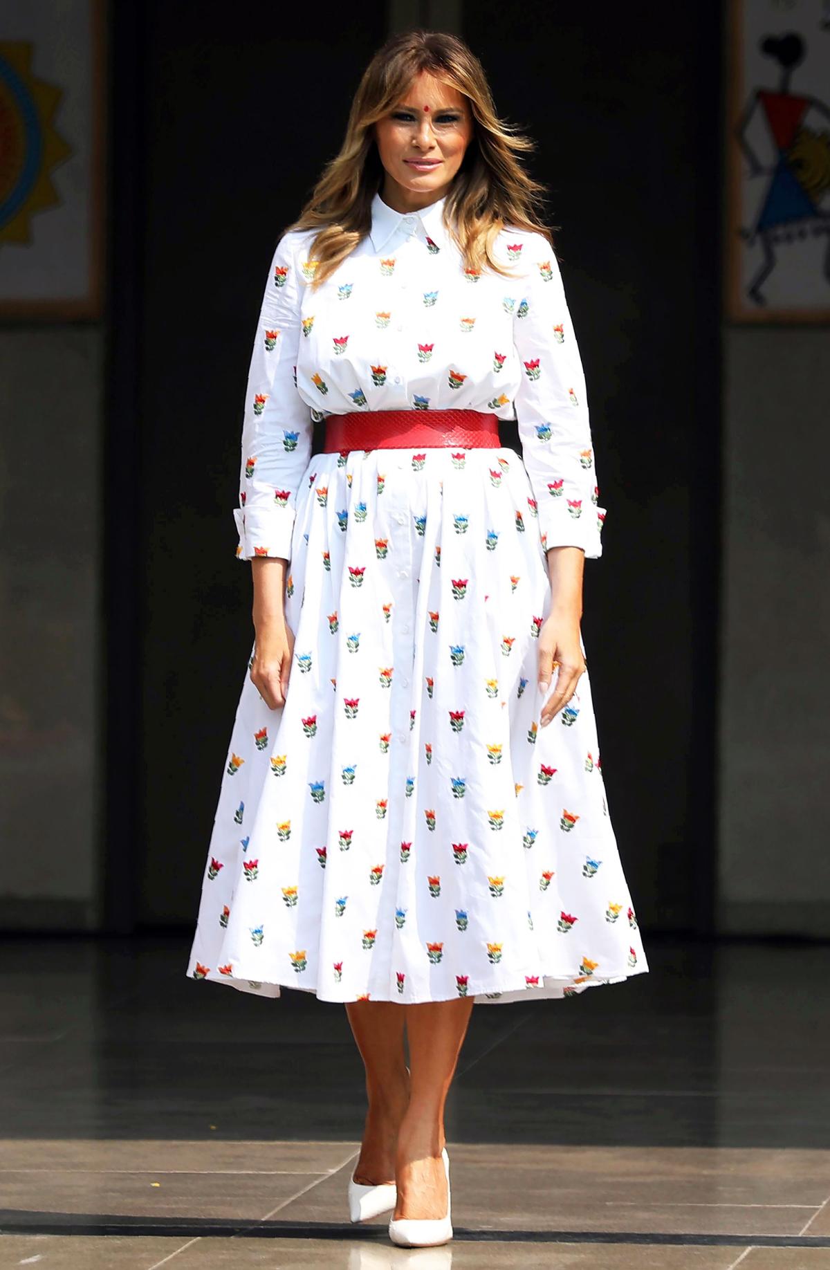 Ivanka Trump models pink mini dress to attend Louis Vuitton fashion show