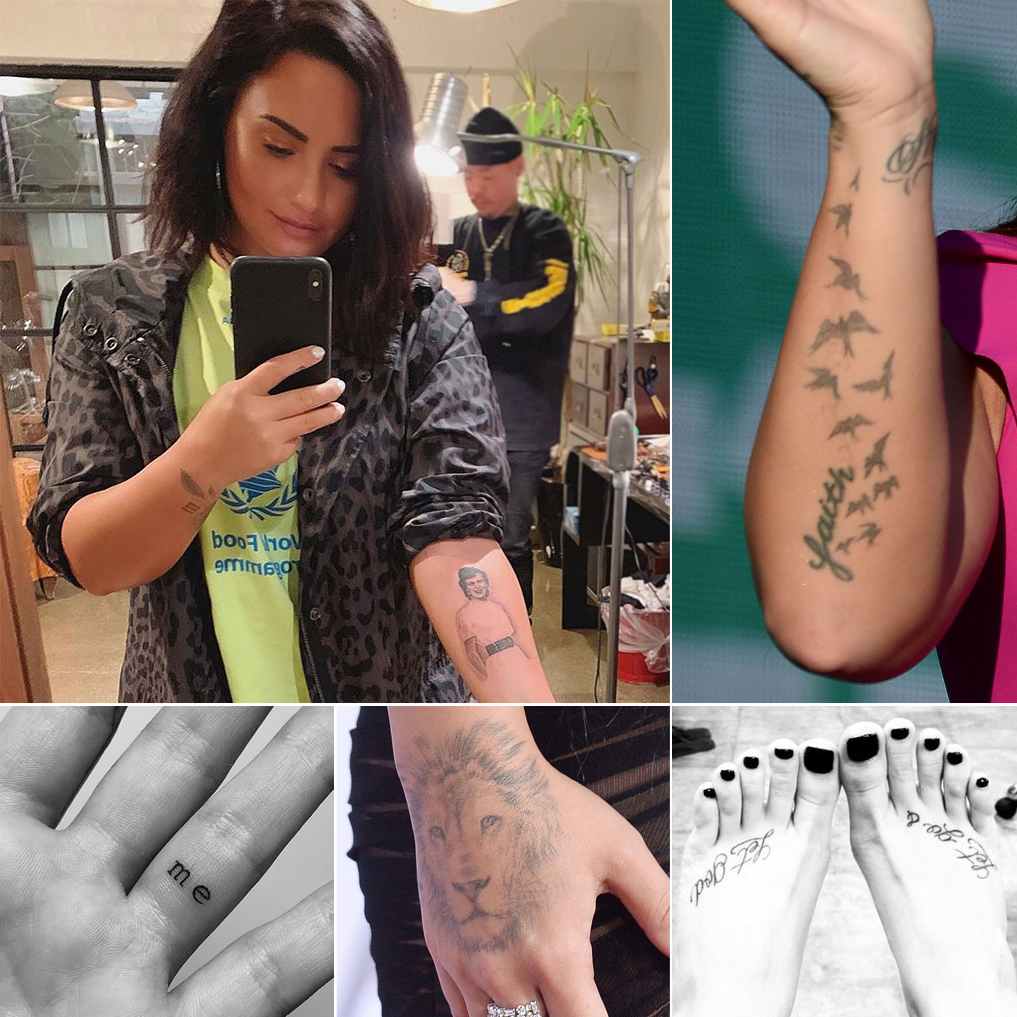 Demi Lovato Lion Back of Hand Tattoo  Steal Her Style