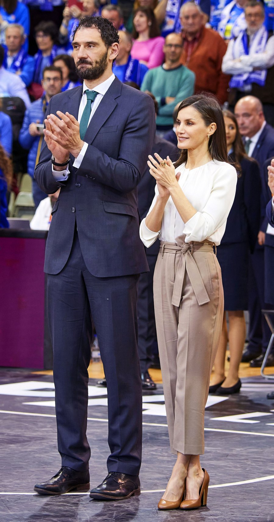 Queen Letizia Khaki Pants March 8, 2020