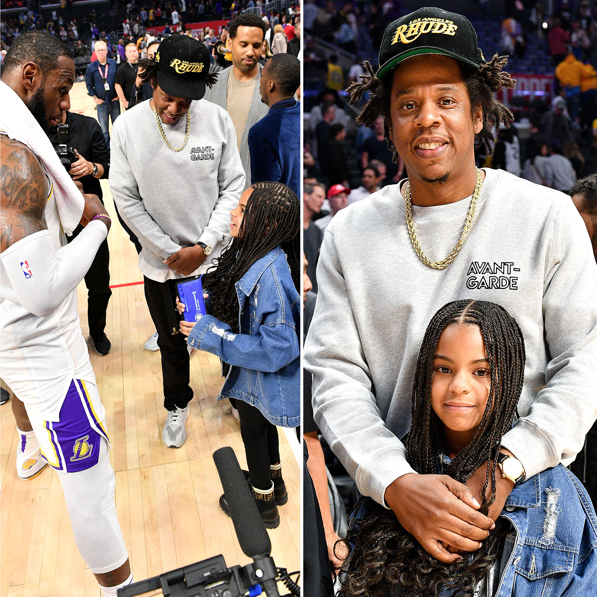 Blue Ivy Has Fun Attending NBA Game With Dad Jay-Z: Pics