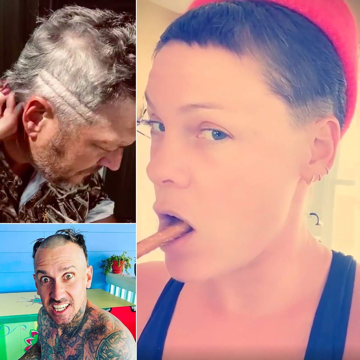 Celebrities Do Their Own At Home Haircuts Amid Coronavirus Pandemic