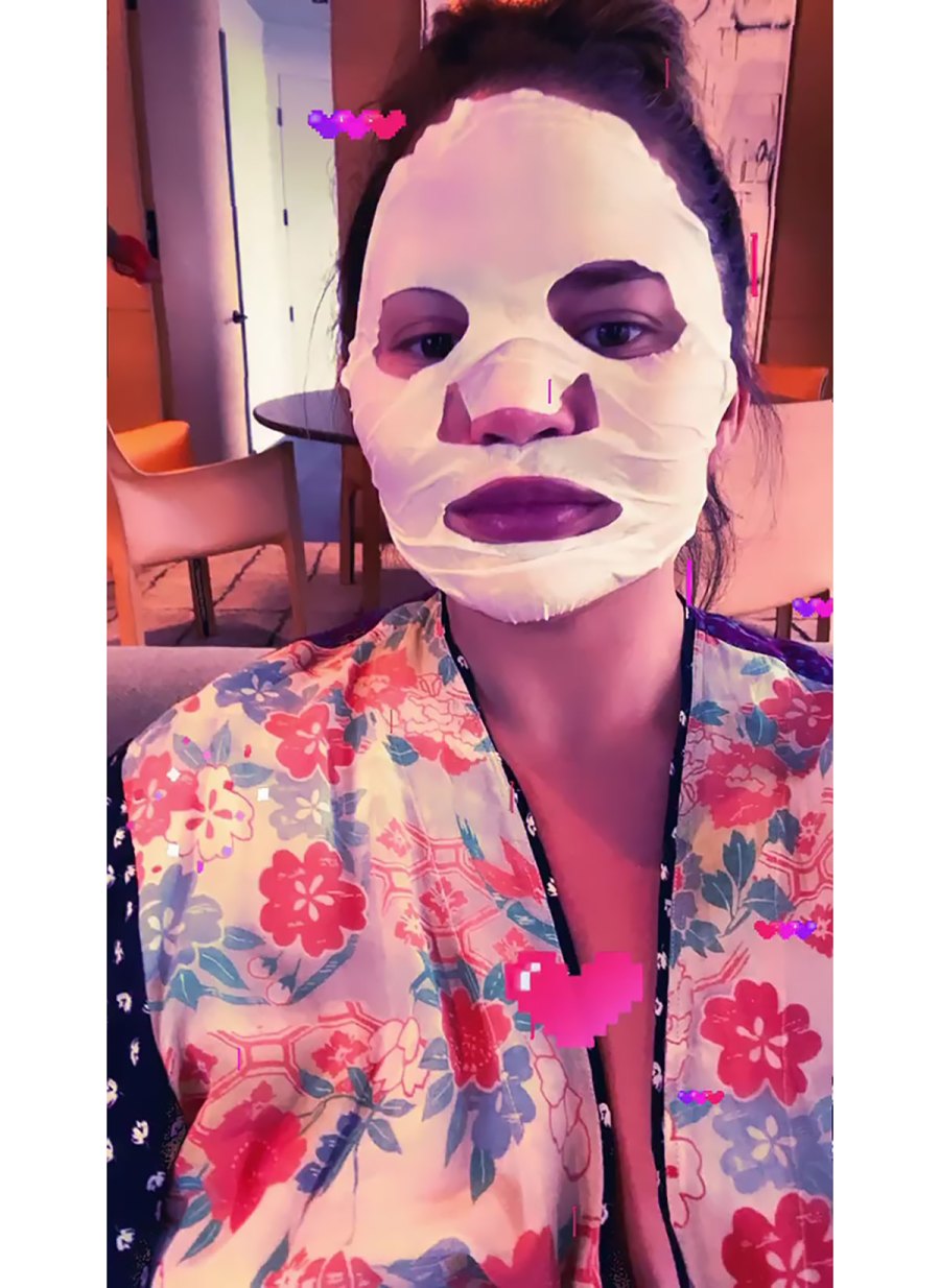 Chrissy Teigen Face Mask Instagram
