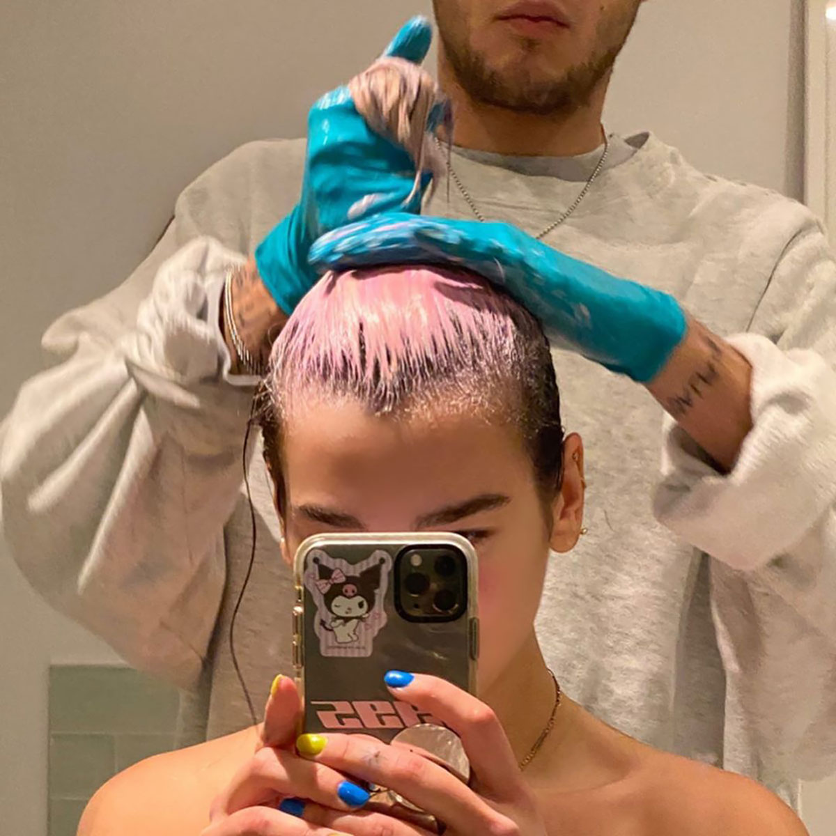 Celebrity Couples Cutting Dyeing Each Other S Hair Pics