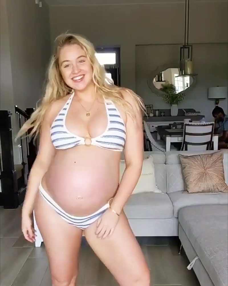 Iskra Lawrence Sex Vodeos - Pregnant Iskra Lawrence Models Different Swim Looks Makeup-Free: Pics
