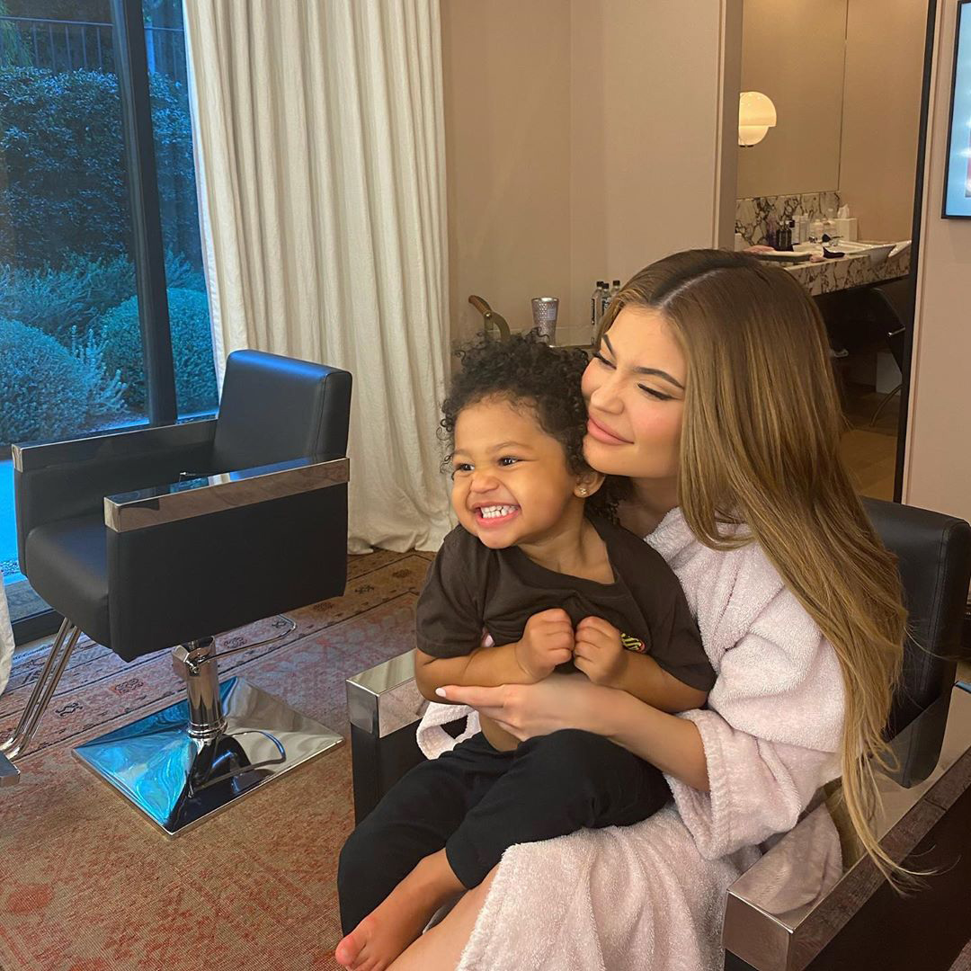 Stormi Webster Checks Herself Out In Mirror With Louis Vuitton