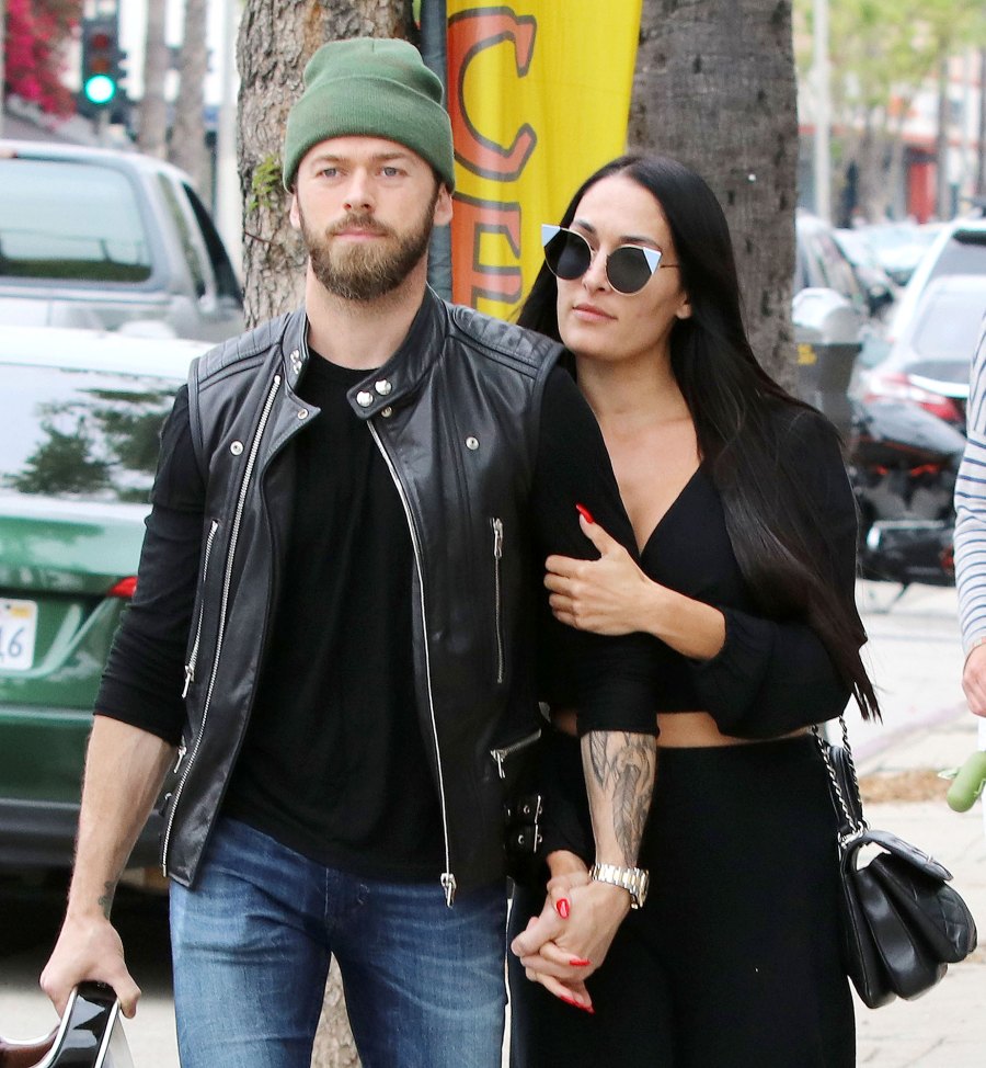 Nikki Bella and Artem Chigvintsev Ski Hat Sunglasses Job