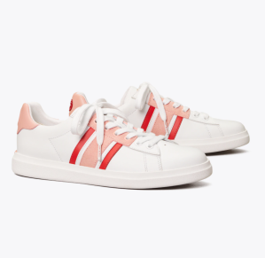 Howell Court Striped Sneaker (Sport Lipstick / Light Pink)