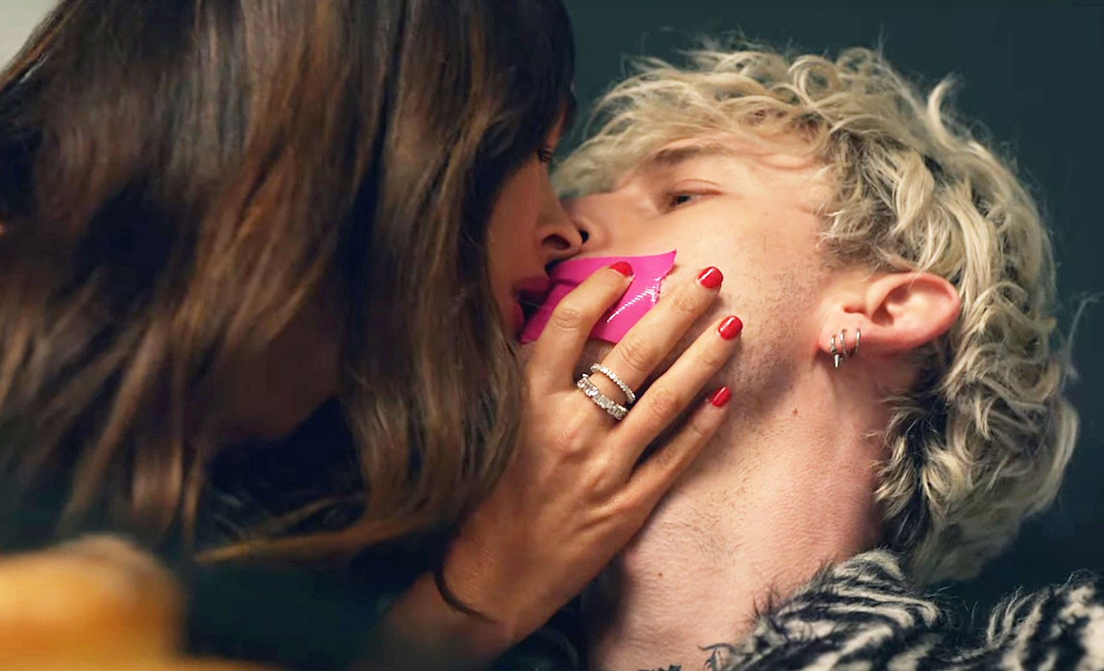 Machine Gun Kelly, Megan Fox Nearly Kiss in 'Bloody Valentine' Video