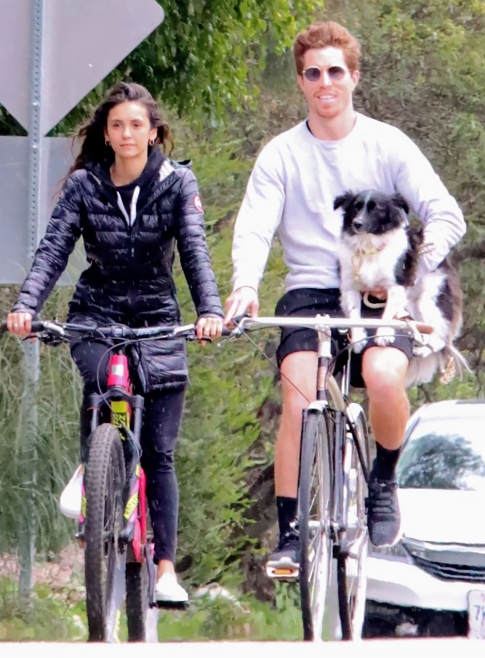 Nina Dobrev and her boyfriend Shaun White are spotted during the
