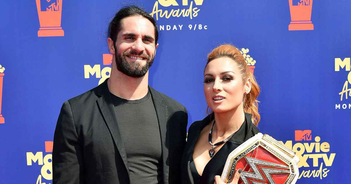 WWE's Becky Lynch and Seth Rollins Confirm Romance With PDA Picture