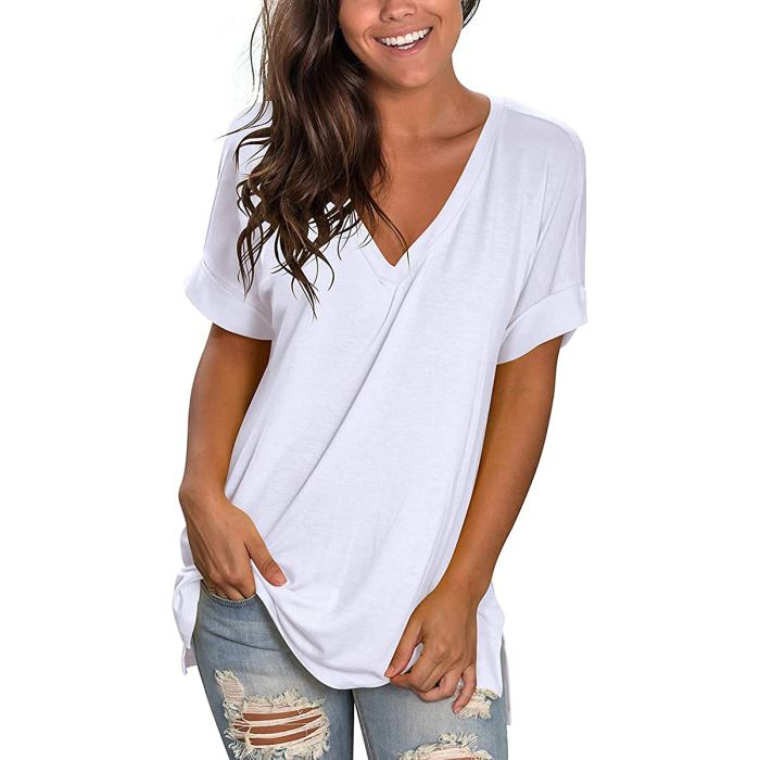 SAMPEEL White T-Shirt Is Perfect — And Comes in 30+ Other Colors | Us ...