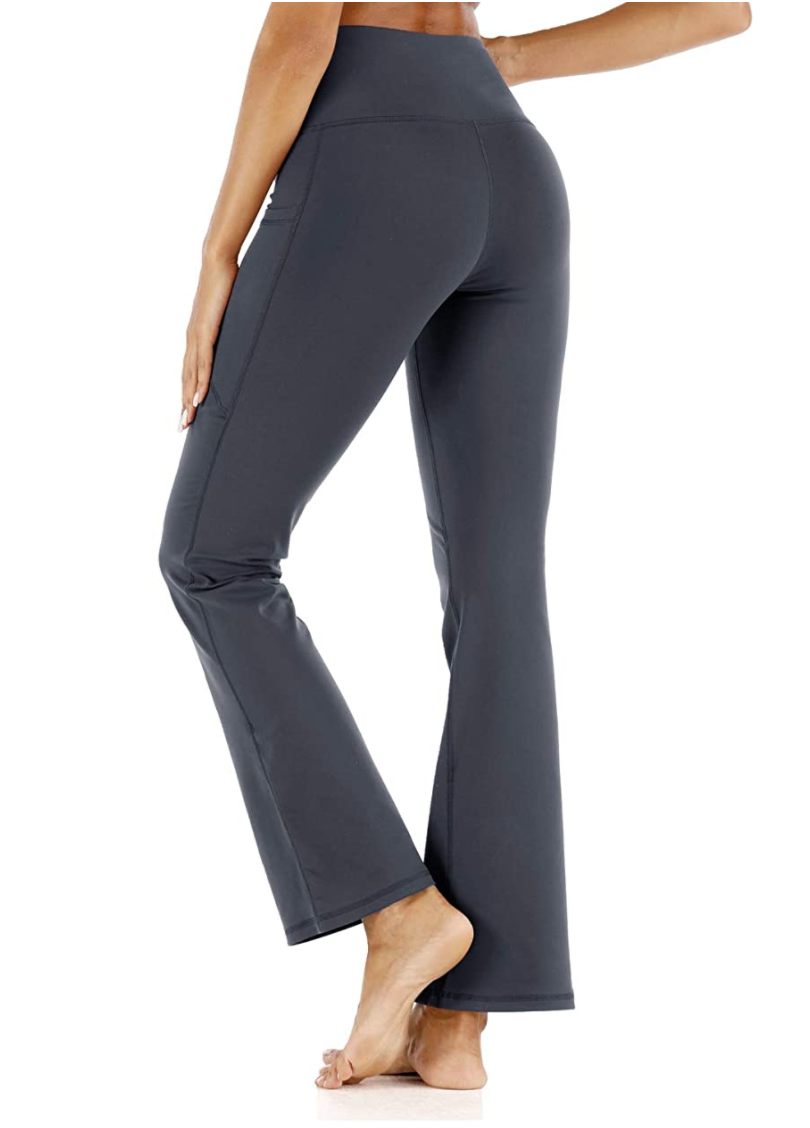 IUGA Bootcut Yoga Pants with Pockets for Women High Waist Workout Bootleg  Pants