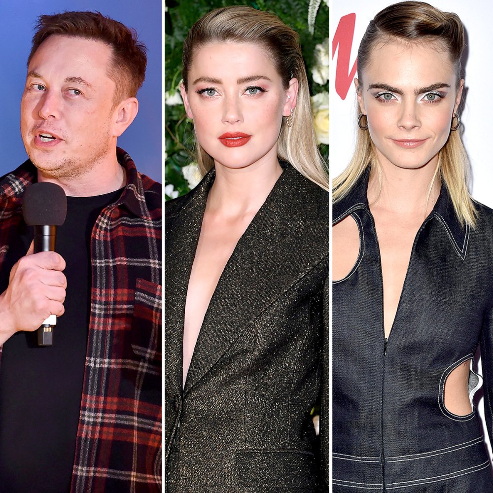 Elon Musk Denies Having Threesome With Amber Heard, Cara Delevingne