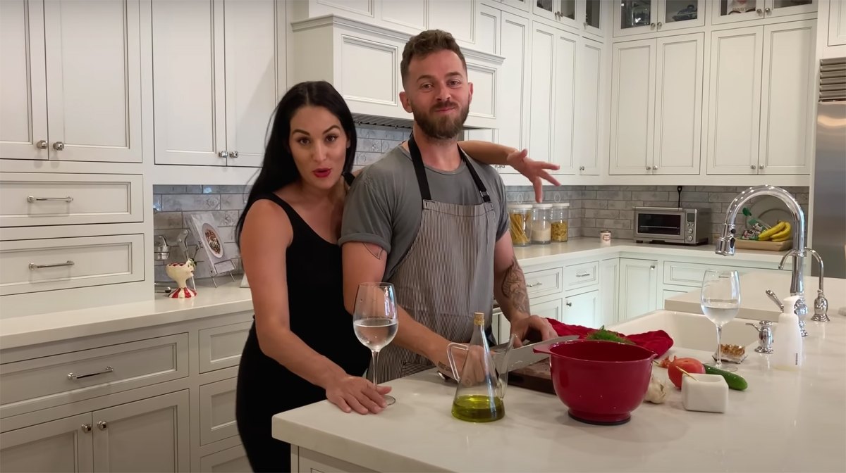 Nikki Bella and Artem Chigvintsev Look Cozy Eating Breakfast