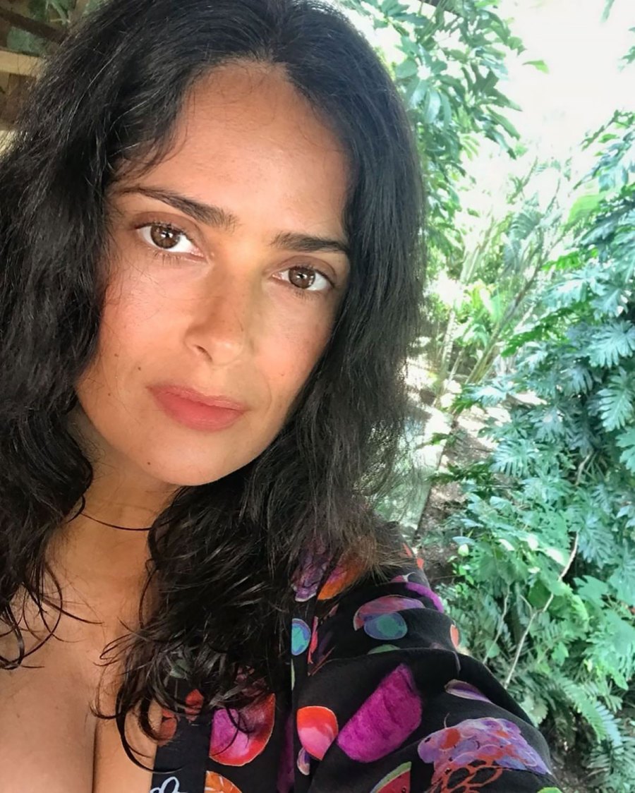 Salma Hayek S Best Makeup Free Moments Over The Years Pics