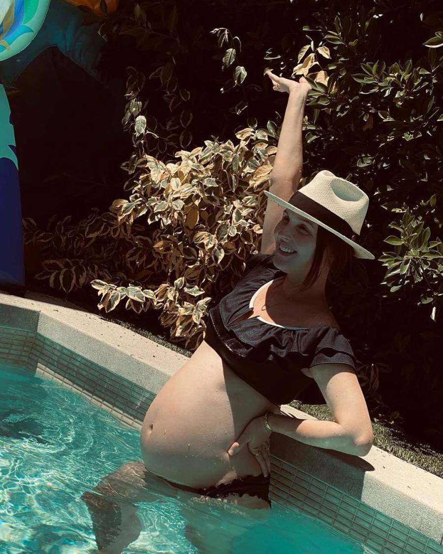 Pregnant Stars in Bathing Suits in Summer 2020 Baby Bump Pics