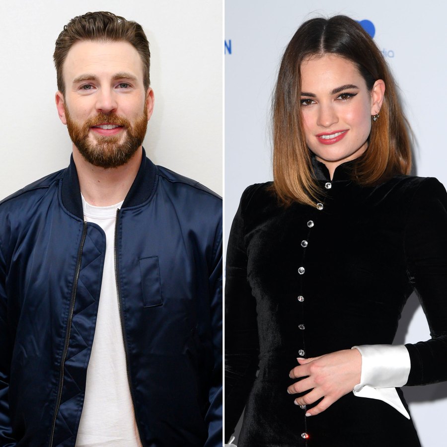 Chris Evans Spotted in London With Mamma Mia 2's Lily James