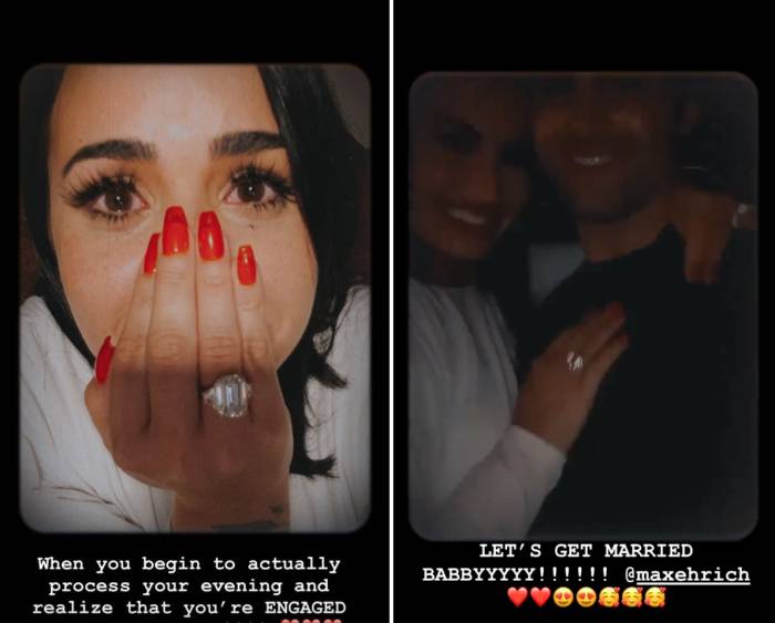 Demi Lovato Is Engaged To Max Ehrich See Her Ring Eminetra