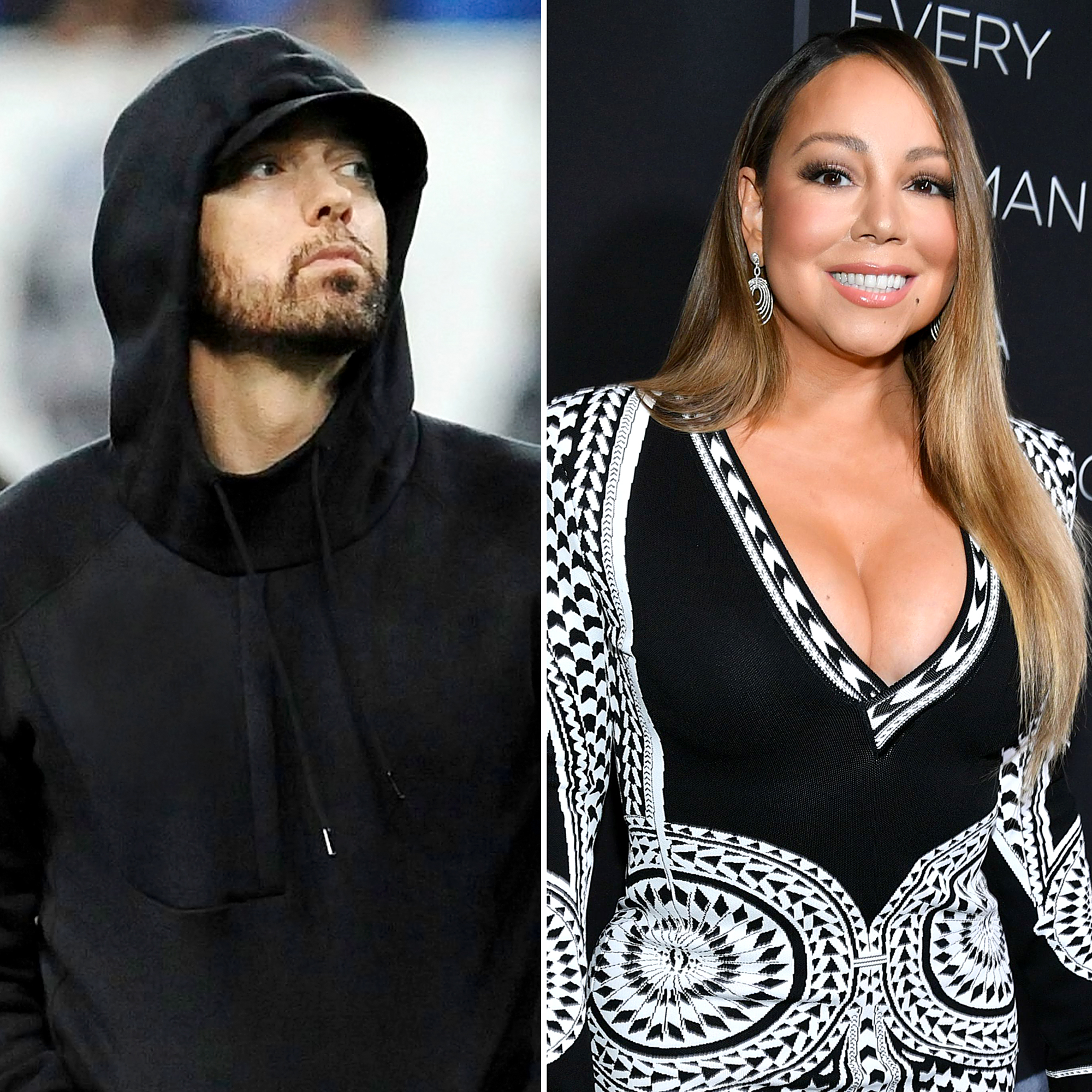 Mariah Carey Porn Captions - Eminem Is 'Stressed Out' About Mariah Carey's Upcoming Memoir