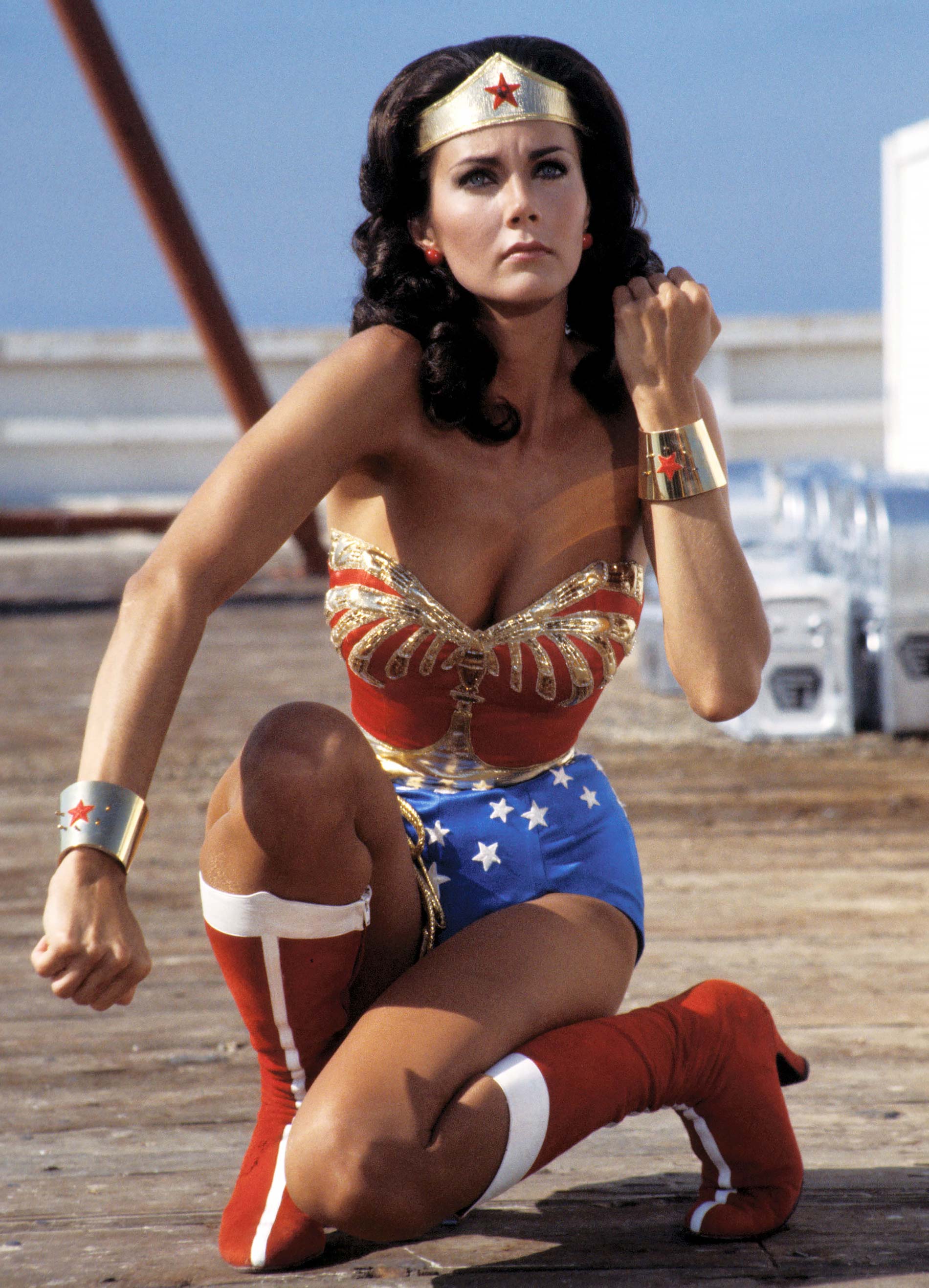 Original Wonder Woman Lynda Carter looks out of this world as she
